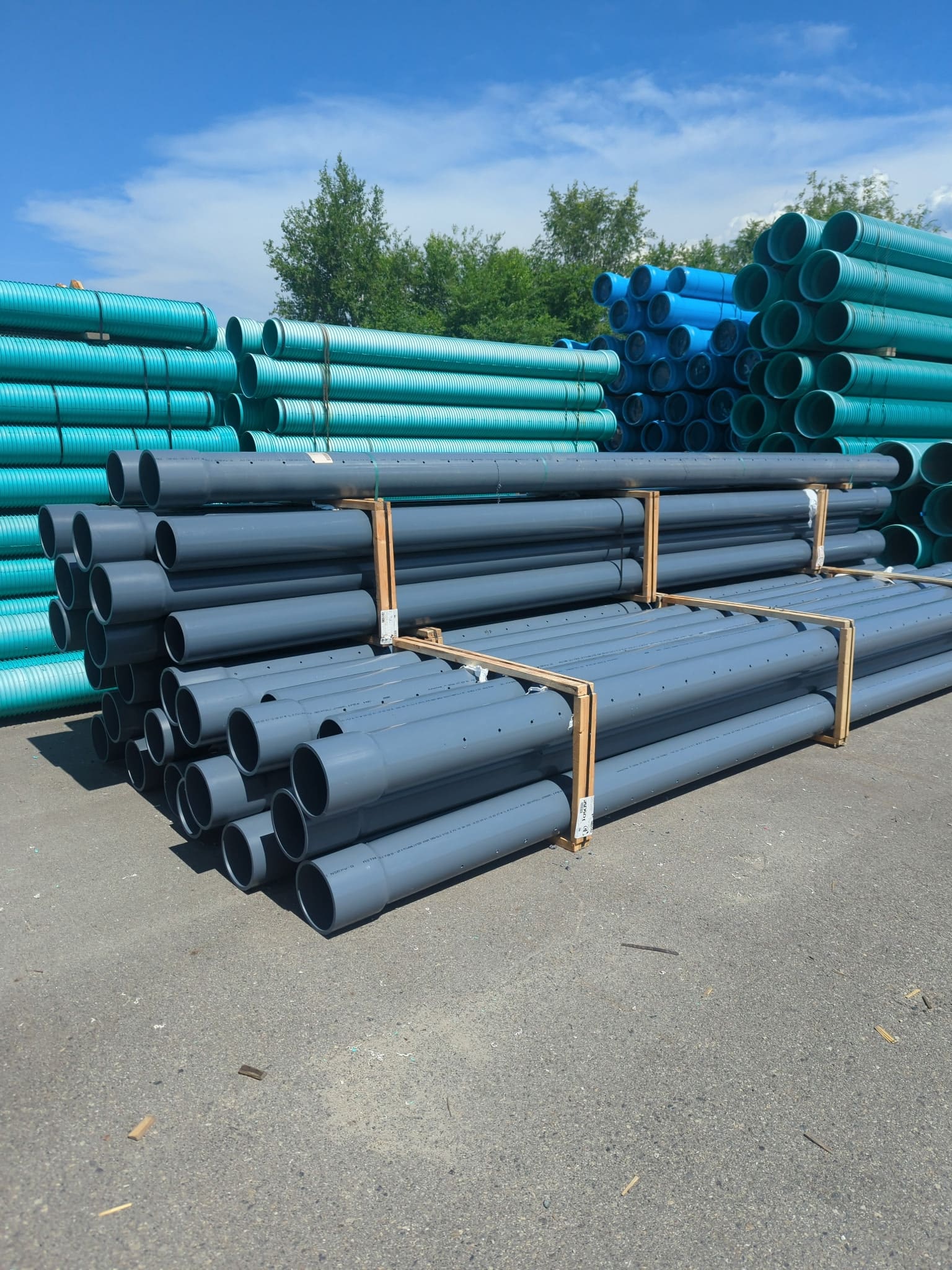 Custom perforated Schedule 80 pipe